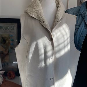 Jones New York Fleece Sherpa Hooded Vest 2x